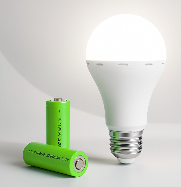 LED-лампа с аккумулятором 20W 4 шт, аварийный свет до 10 часов, аккумуляторная лампочка  АP-476 фото