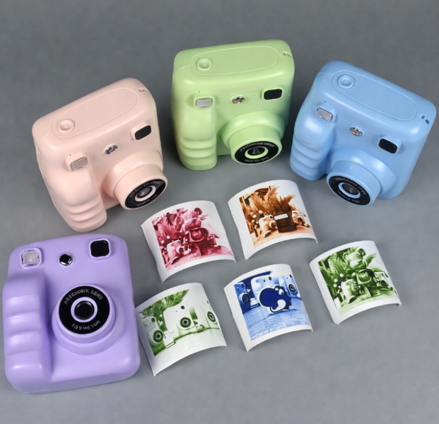 Фотоаппарат моментальной печати Instant Camera, нежно-розовый&ndash; детский цифровой фотоаппарат с цветной и чёрно-белой печатью AP-530 фото