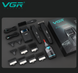 Комплект для стрижки VGR 3 в 1 V-640 S3 BLACK, машинка для стрижки, тример та електробритва шейвер АP-405 фото 4