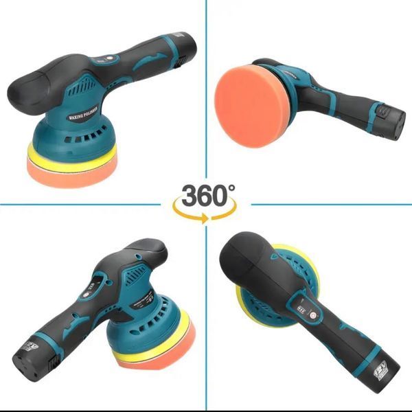Акумуляторна полірувальна машинка Waxing Polisher D600 з насадками Polisher D600 фото
