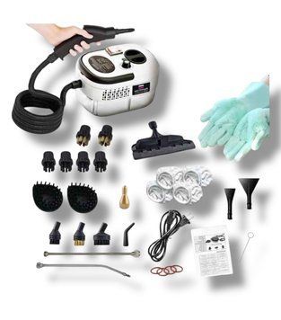 Пароочиститель ручной Steam Cleaner 2500 Вт &mdash; 19 насадок, высокое давление АР-292 фото