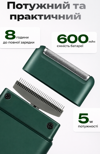 Аккумуляторная электробритва VGR V-390 с триммером, водонепроницаемая, сухое и влажное бритьё, 60 мин работы AP-542 фото
