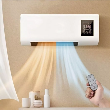 Настінний кондиціонер -обігрівач 2 в 1 Wall Air Cooler 2000W з пультом, обігрів та охолодження, дисплей, таймер AP-557 фото