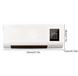 Настенный кондиционер-обогреватель 2 в 1 Wall Air Cooler 2000W с пультом, обогрев и вентиляция, дисплей, таймер AP-557 фото 4