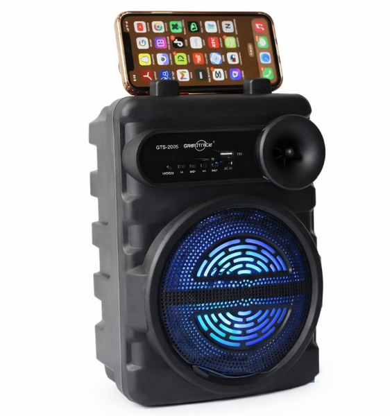 Портативна Bluetooth колонка 6.5" 10Вт з мікрофоном, акустична система TWS, USB/TF/AUX, акумулятор 1200 мАг AP-567 фото