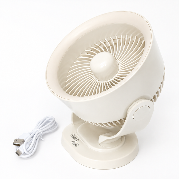 Настільний акумуляторний вентилятор Best Fan BT-003 USB, 15 см, 3 швидкості AP-663 фото