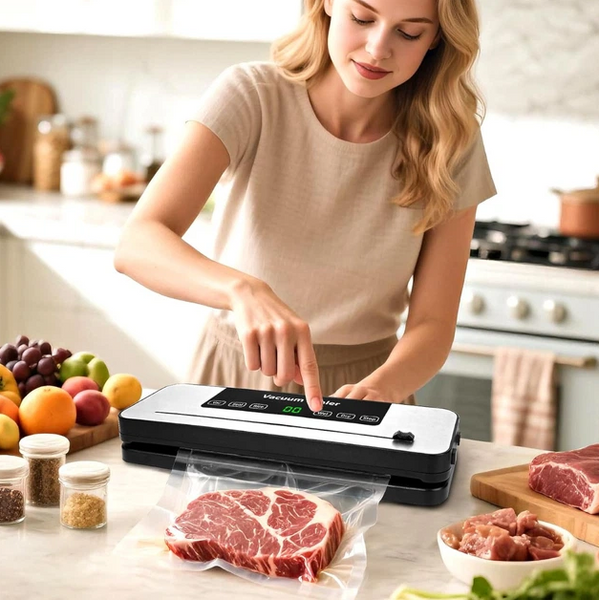 Вакууматор для продуктов Vacuum Sealer 120W Вакуумный упаковщик до 30 см AP-570 фото